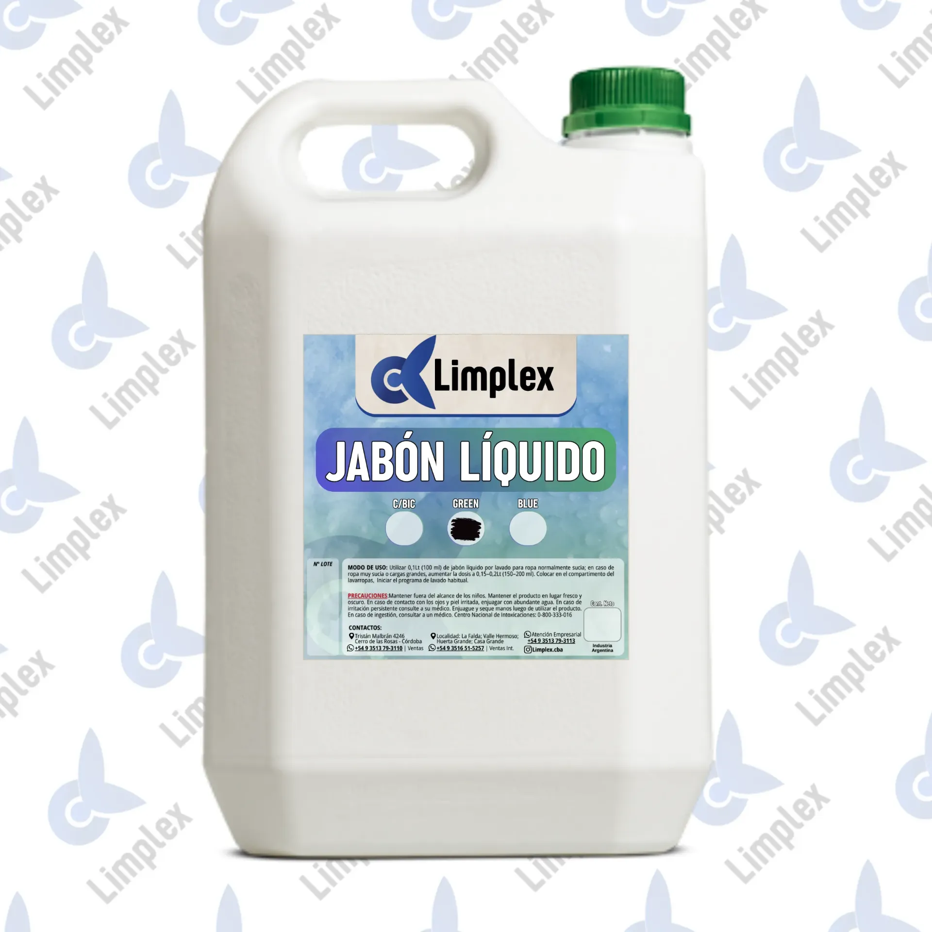JABON LIQUIDO GREEN 5 LT