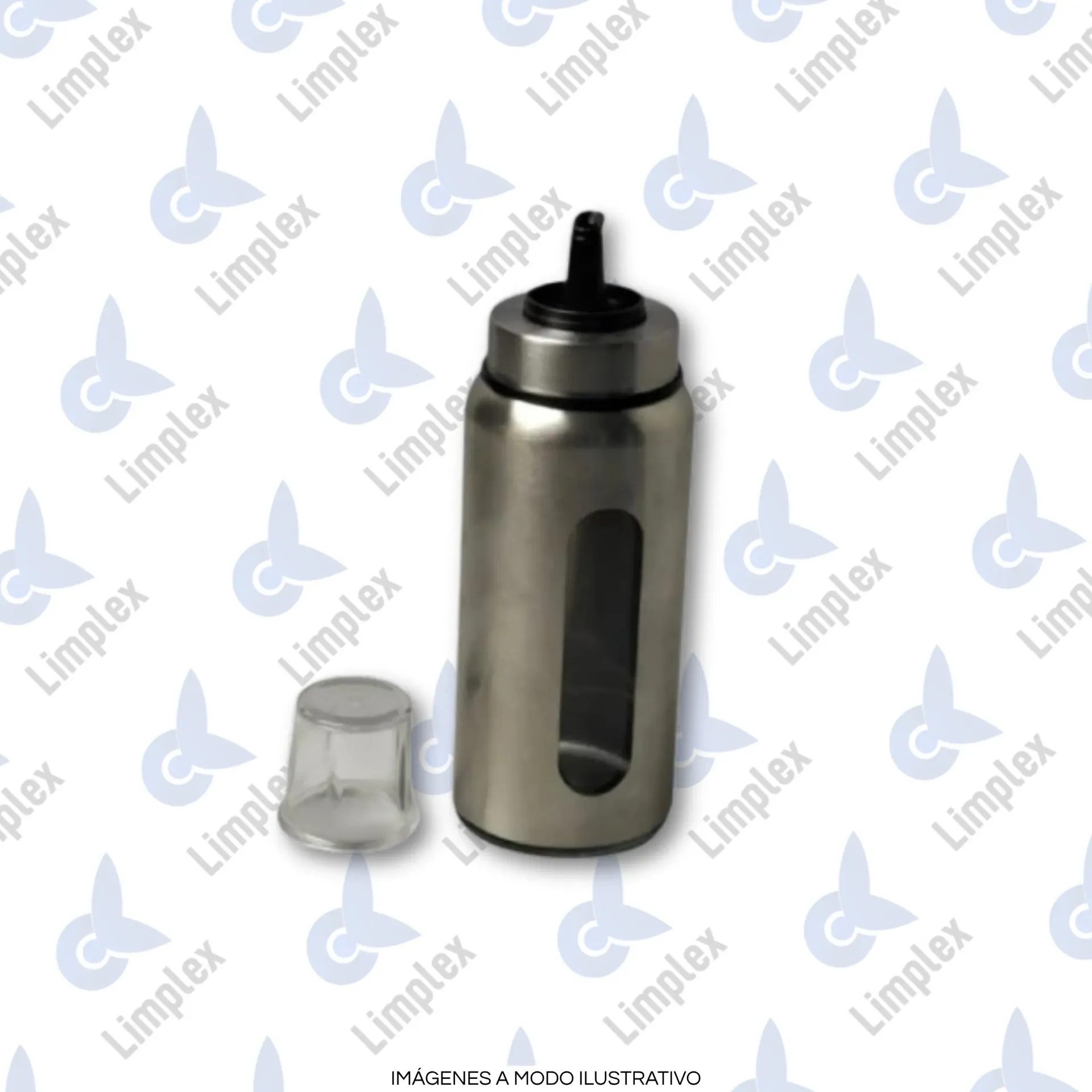 [7210] ACEITERO ACERO + VIDRIO