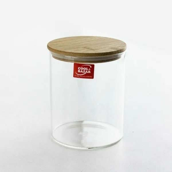 [76107] FRASCO HERMETICO TAPA BAMBOO PEQ