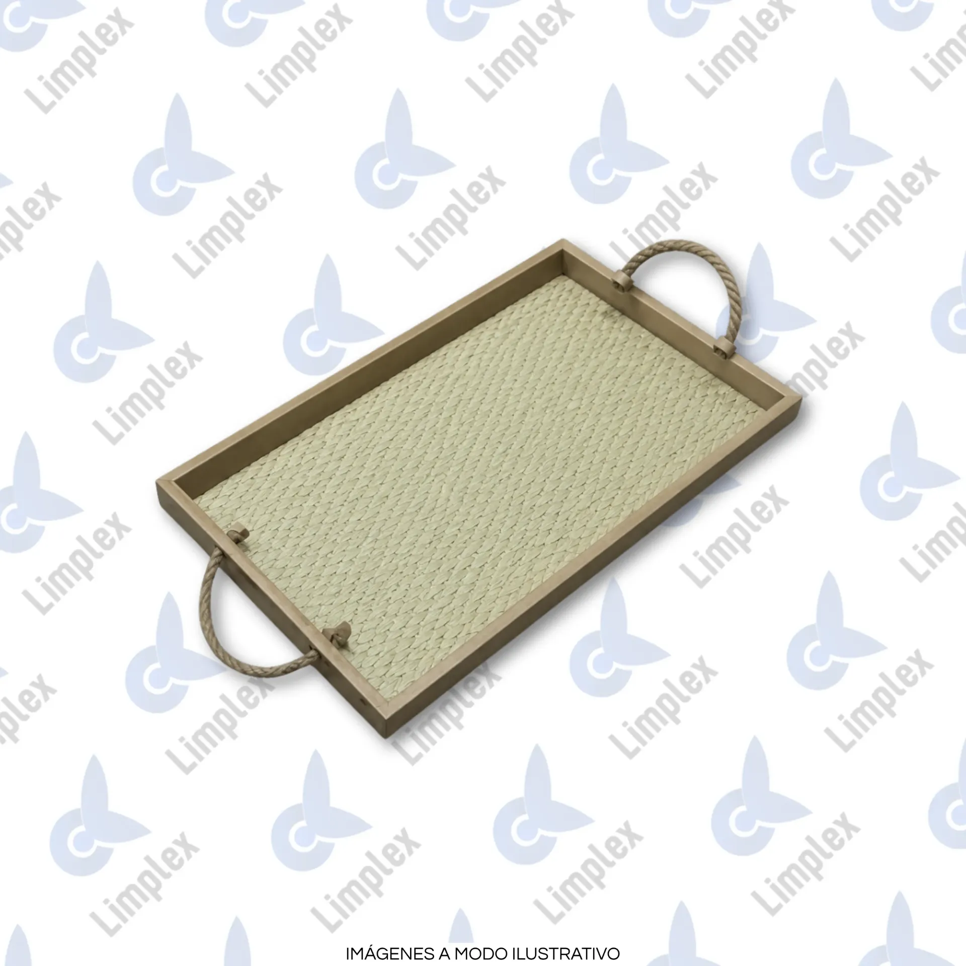 [7918] BANDEJA BEIGE BAZAR