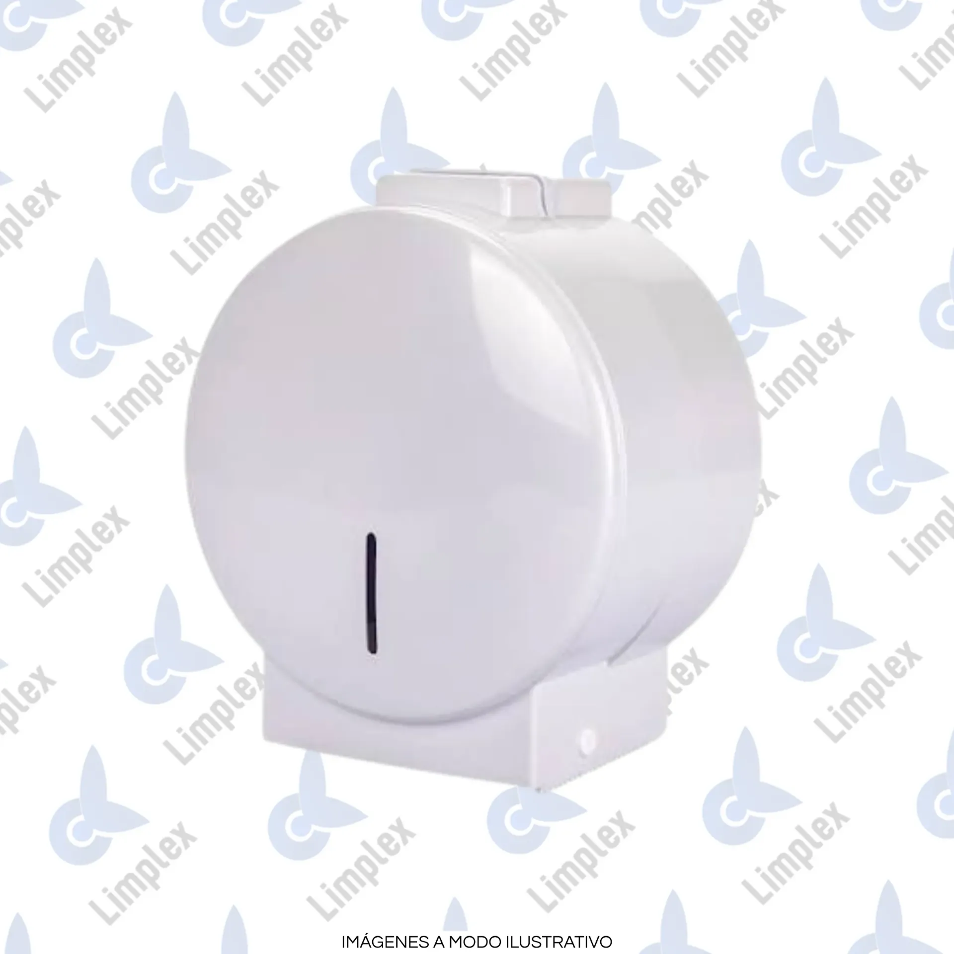 DISPENSER PLÁSTICO P/ PAPEL HIGIENICO CONO GRANDE HASTA 350MTS