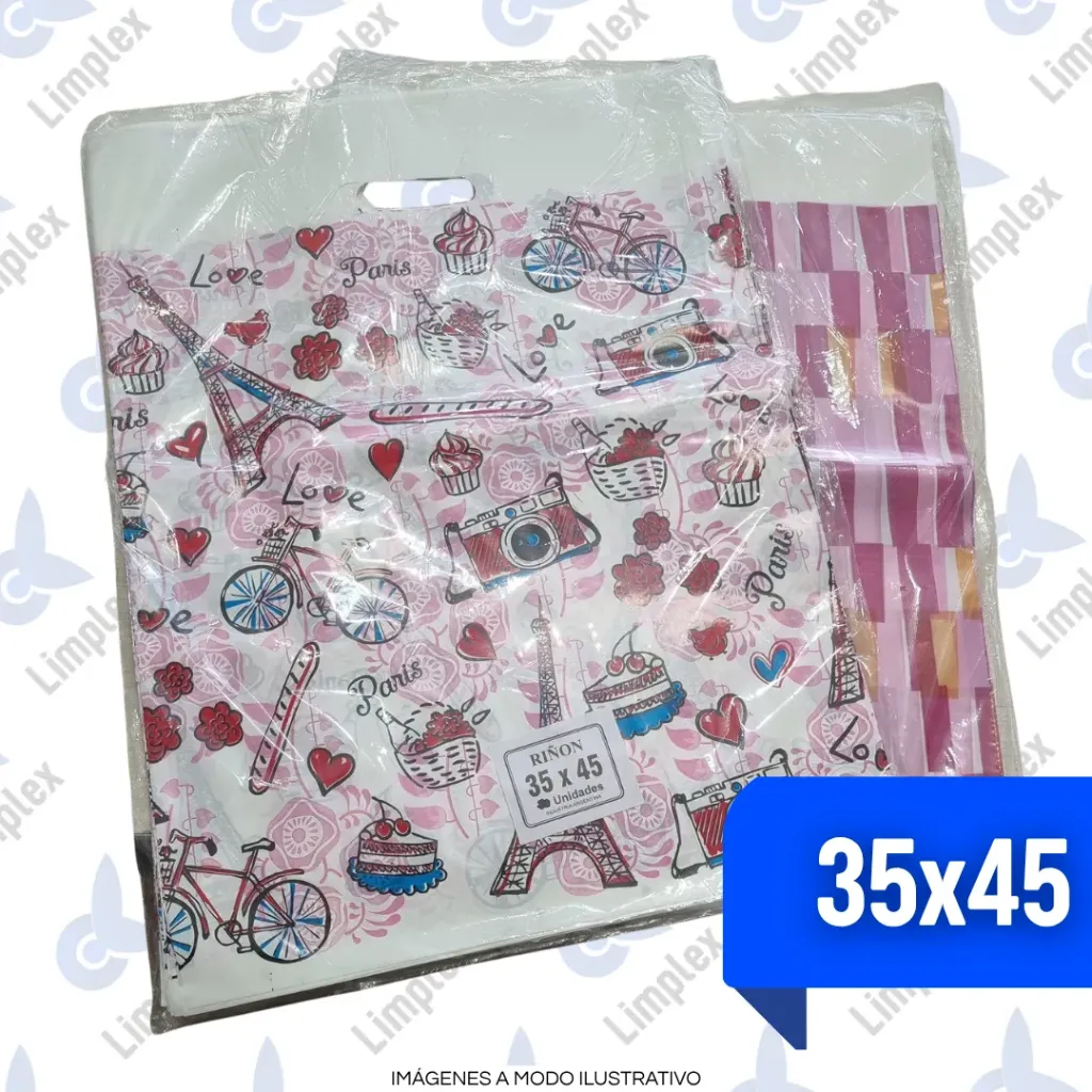 BOLSA RIÑON 35 X 45 A.D. FANTASIA X 50 UN