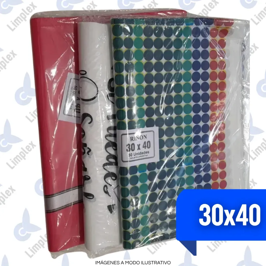 BOLSA RIÑON 30 X 40 A.D. FANTASIA X 50 UN