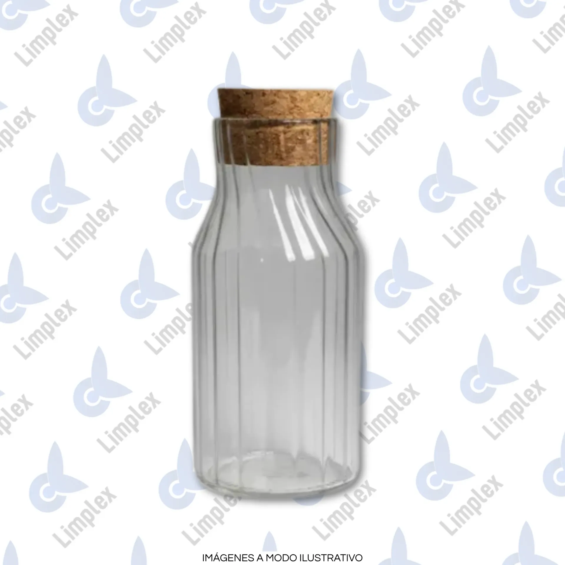 [7105] BOTELLA C/TAPA DE CORCHO 900ML