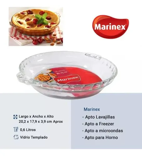 [74307] TARTERA MINI MARINEX 600 ML 20.2×17.9×3.9