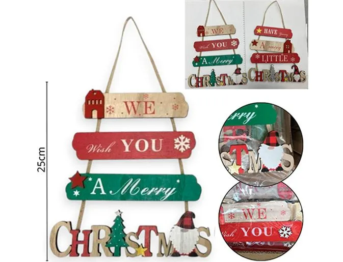ADORNO COLGANTE NAVIDEÑO 25 CM