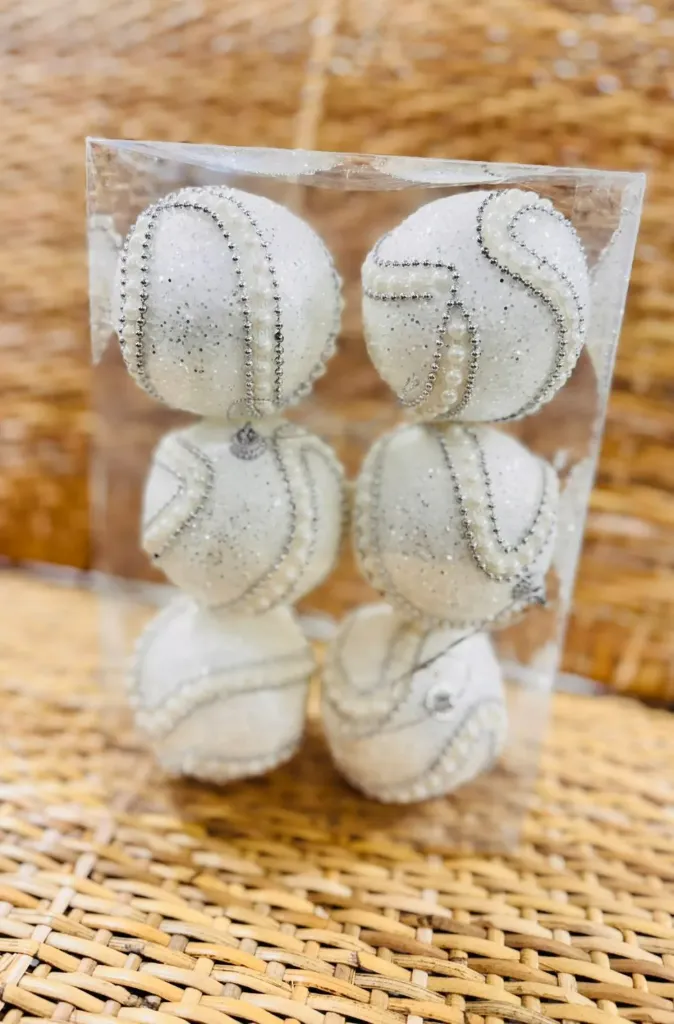[7912] SET X6 BOLAS NAVIDEÑAS 6 CM