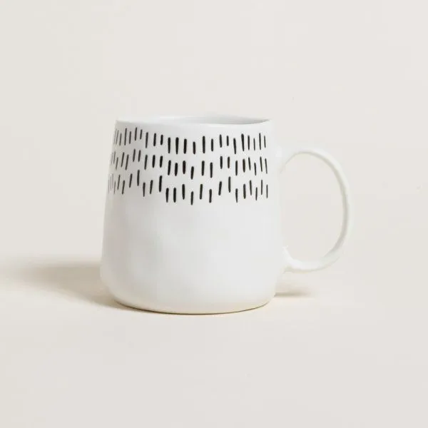 [74101] MUG DE PORCELANA GLENA TAZA 390 ML