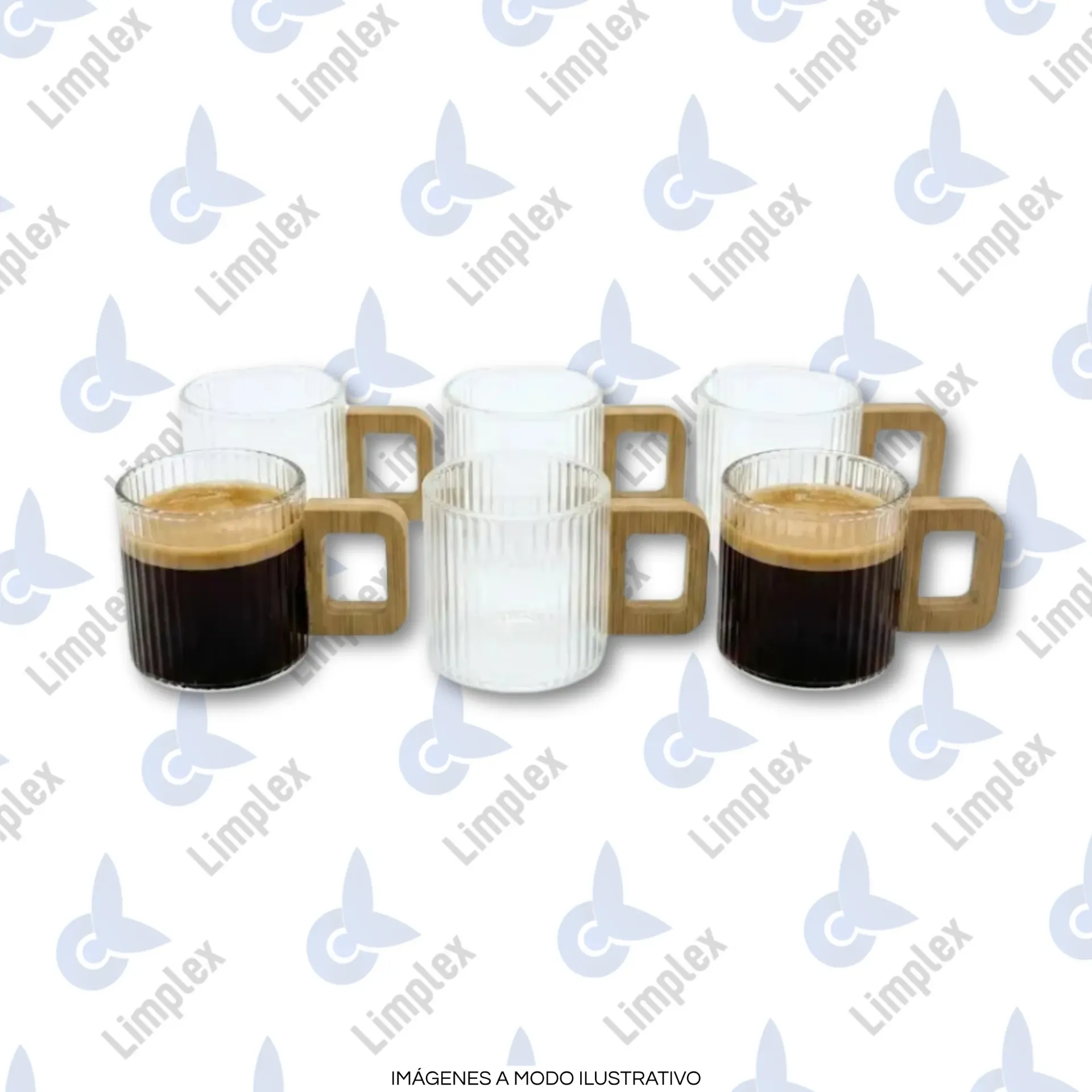 [74402] TAZA VIDRIO X6 - 6.5 CM