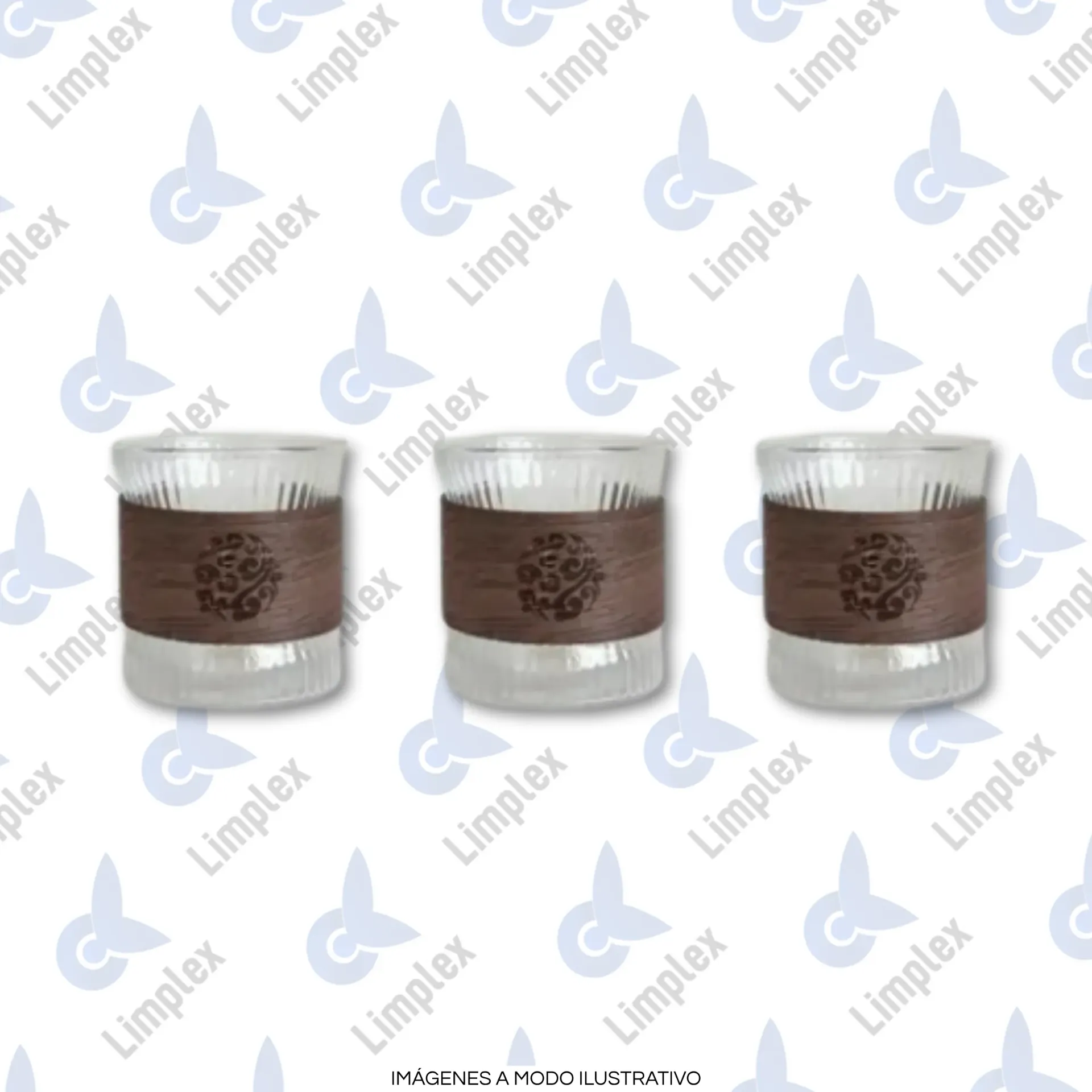 [74106] JARRO CAFE VIDRIO C/MADERA 120ML