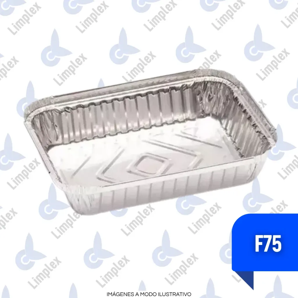 [9223] BANDEJA ALUMINIO F 75 S/TAPA X UN