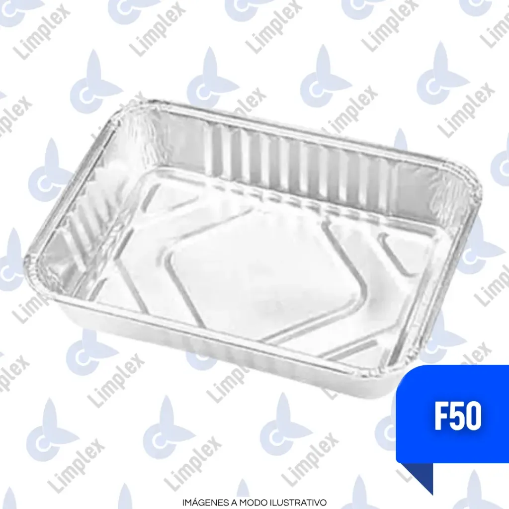 BANDEJA ALUMINIO F 50 S/TAPA X UN
