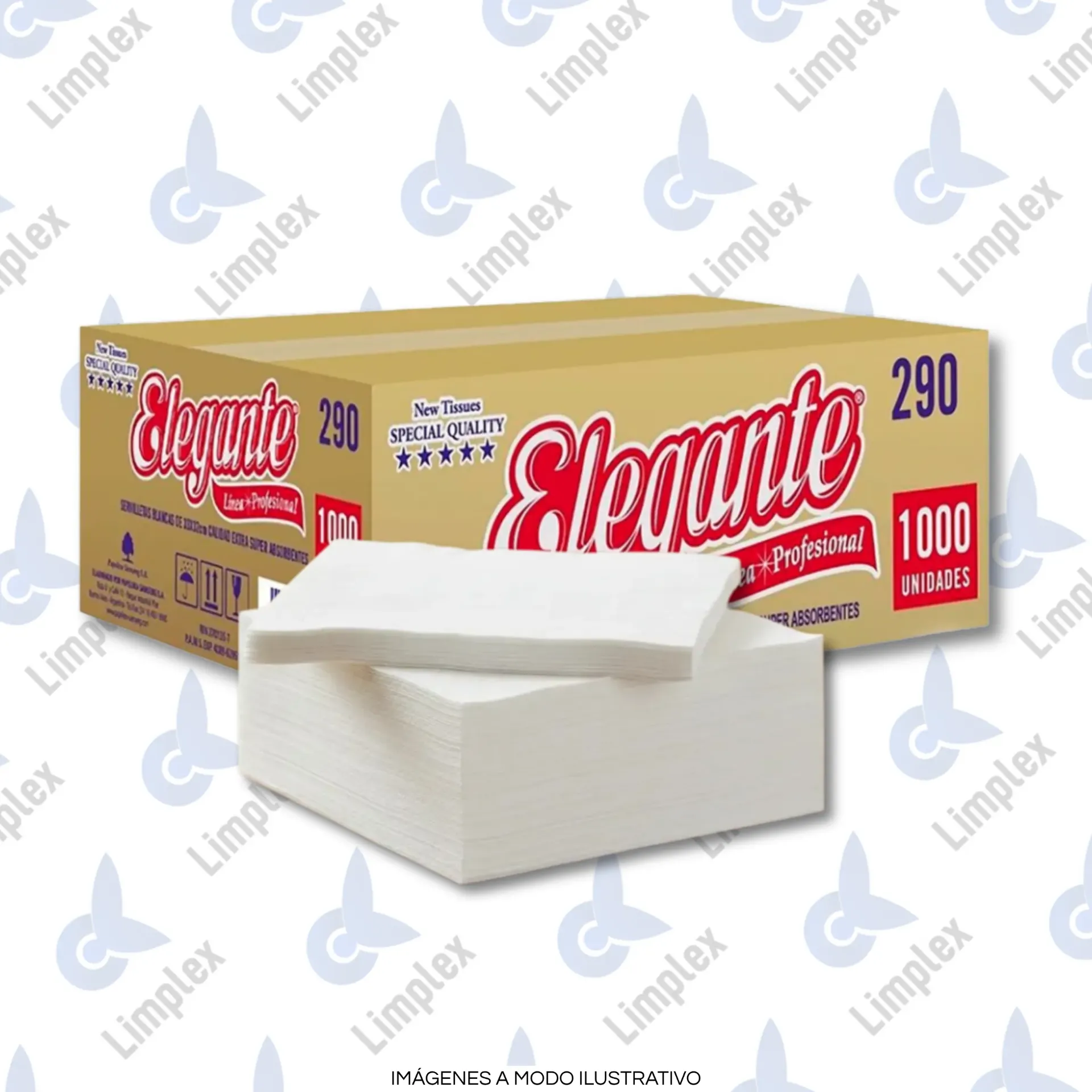 SERVILLETA 32 X 32 A GRANEL CAJA X 1000
