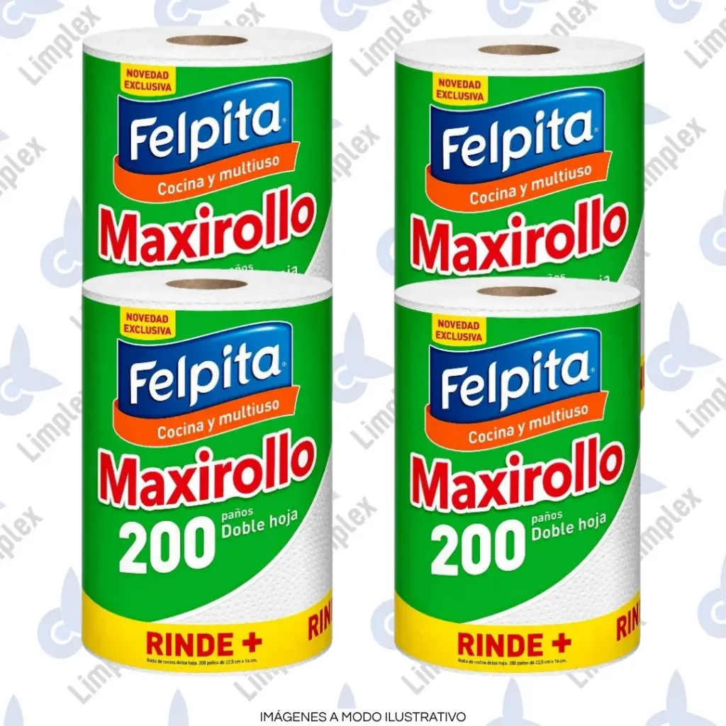 MAXIROLLO DE COCINA FELPITA 200 PAÑOS