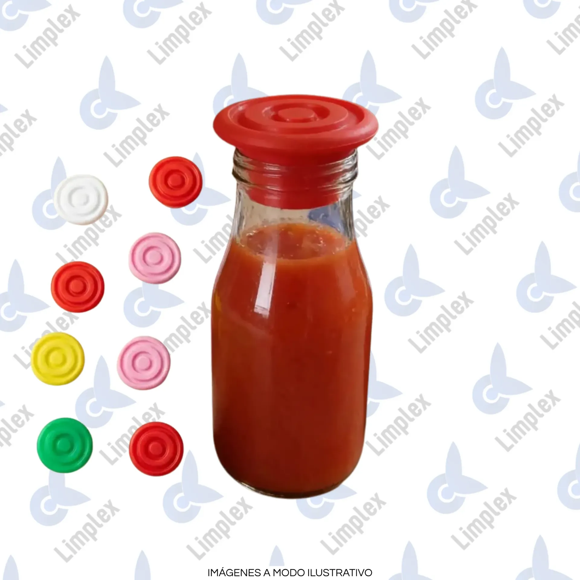 TAPAS DE BOTELLAS COLORES X1