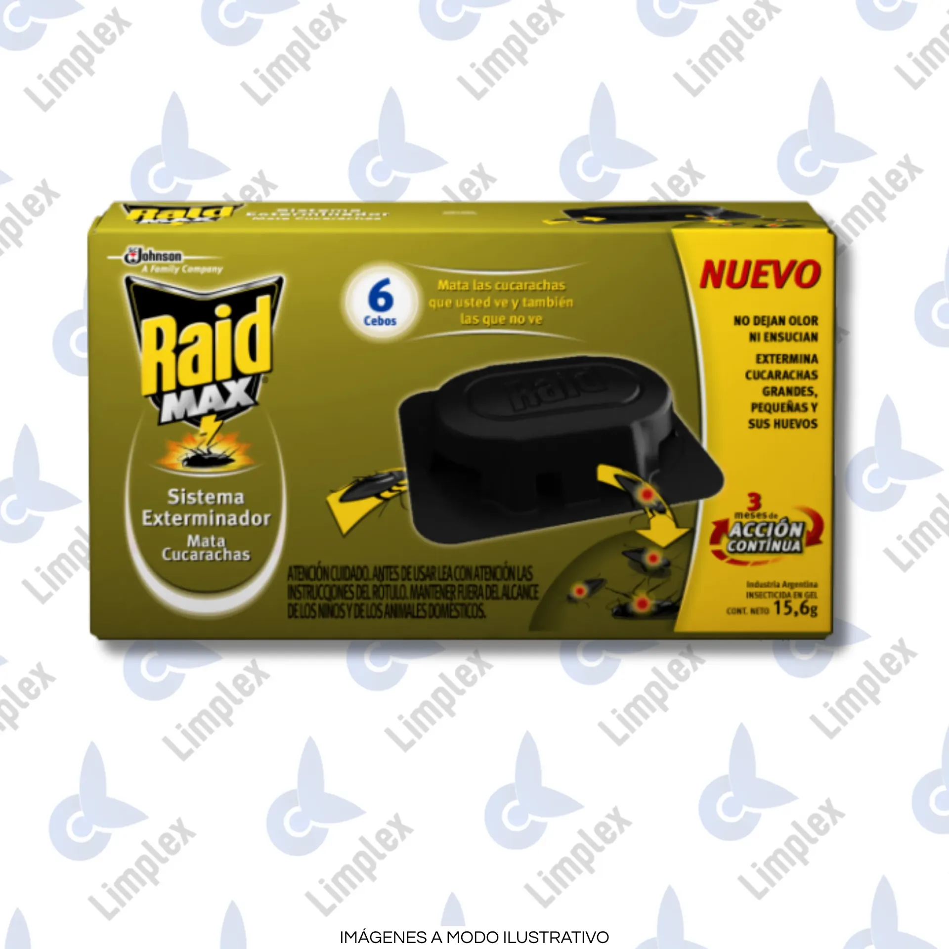 CEBOS INSECTICIDAS RAID MAX XUNI