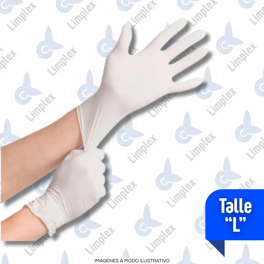 GUANTE LATEX "L" X UN
