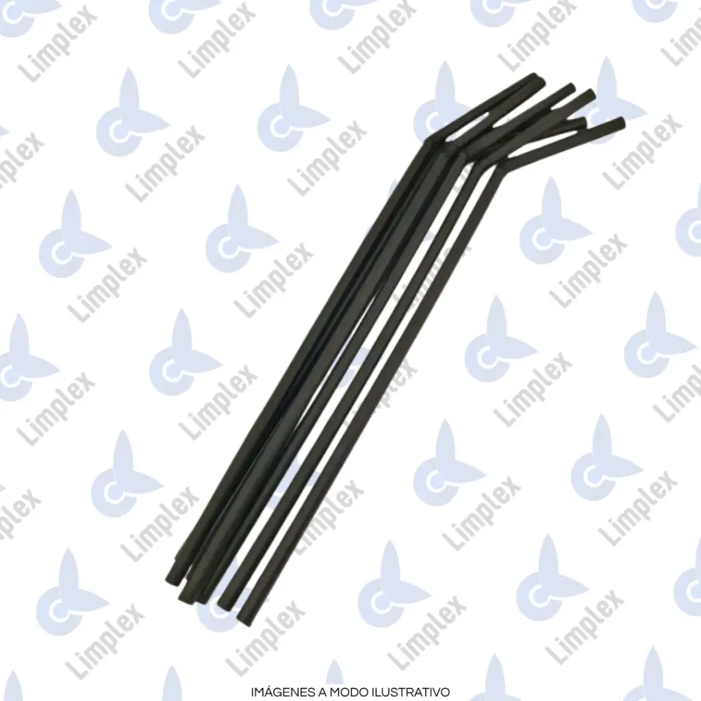 SORBETE GRUESO XL NEGR0.S/FDA.CON FLEXIBLE X500UN