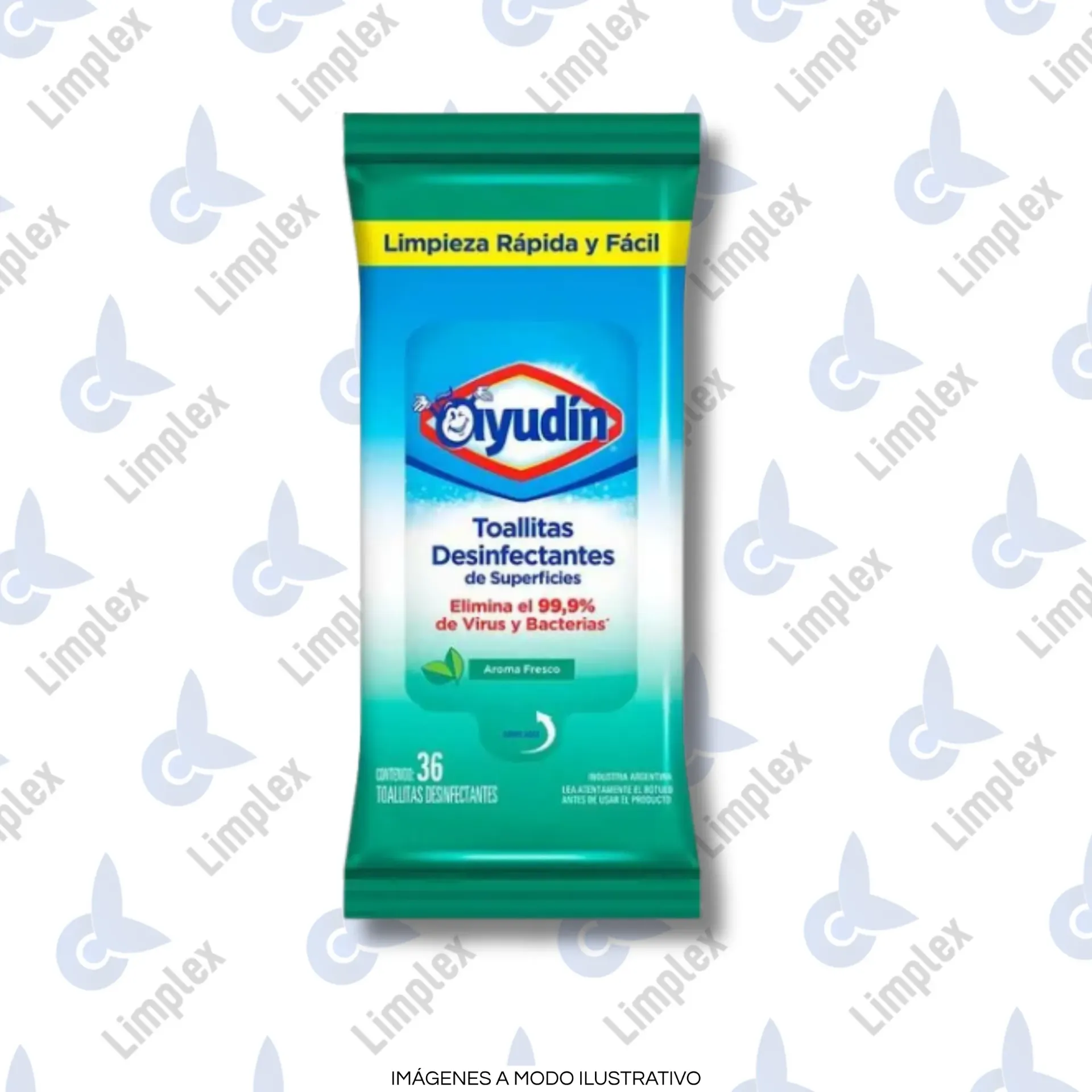 TOALLITA DESINFECTANTE SUPERFICIES AYUDIN X 36 UN