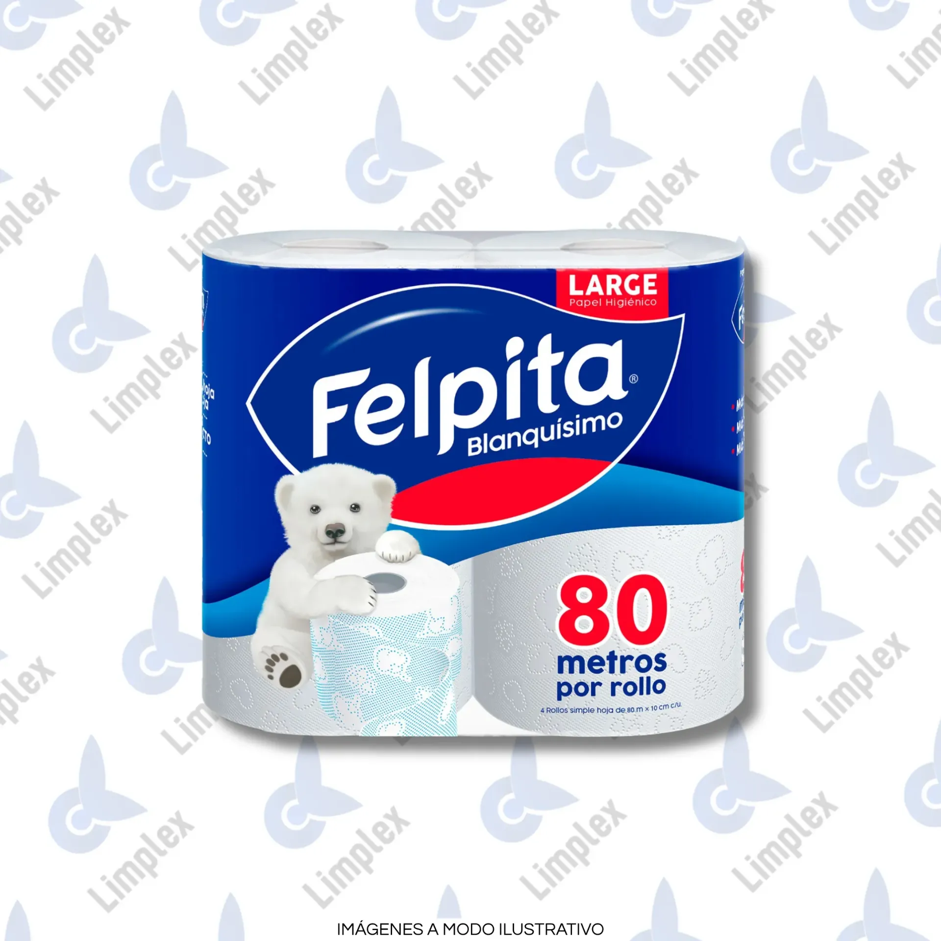 HIGIENICO SH 4 X 80 MTS FELPITA