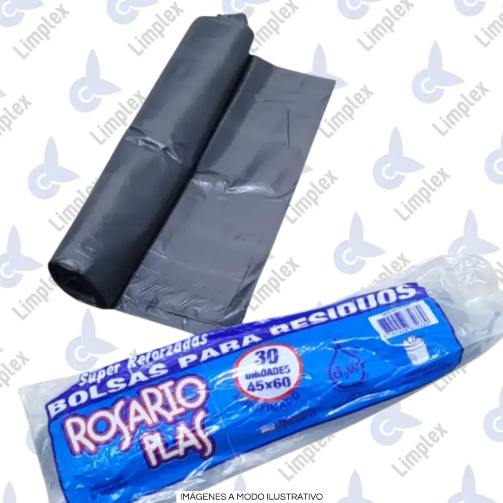 BOLSA RESIDUO 45 X 60 X 30UN ECO ROSARIO PLAST