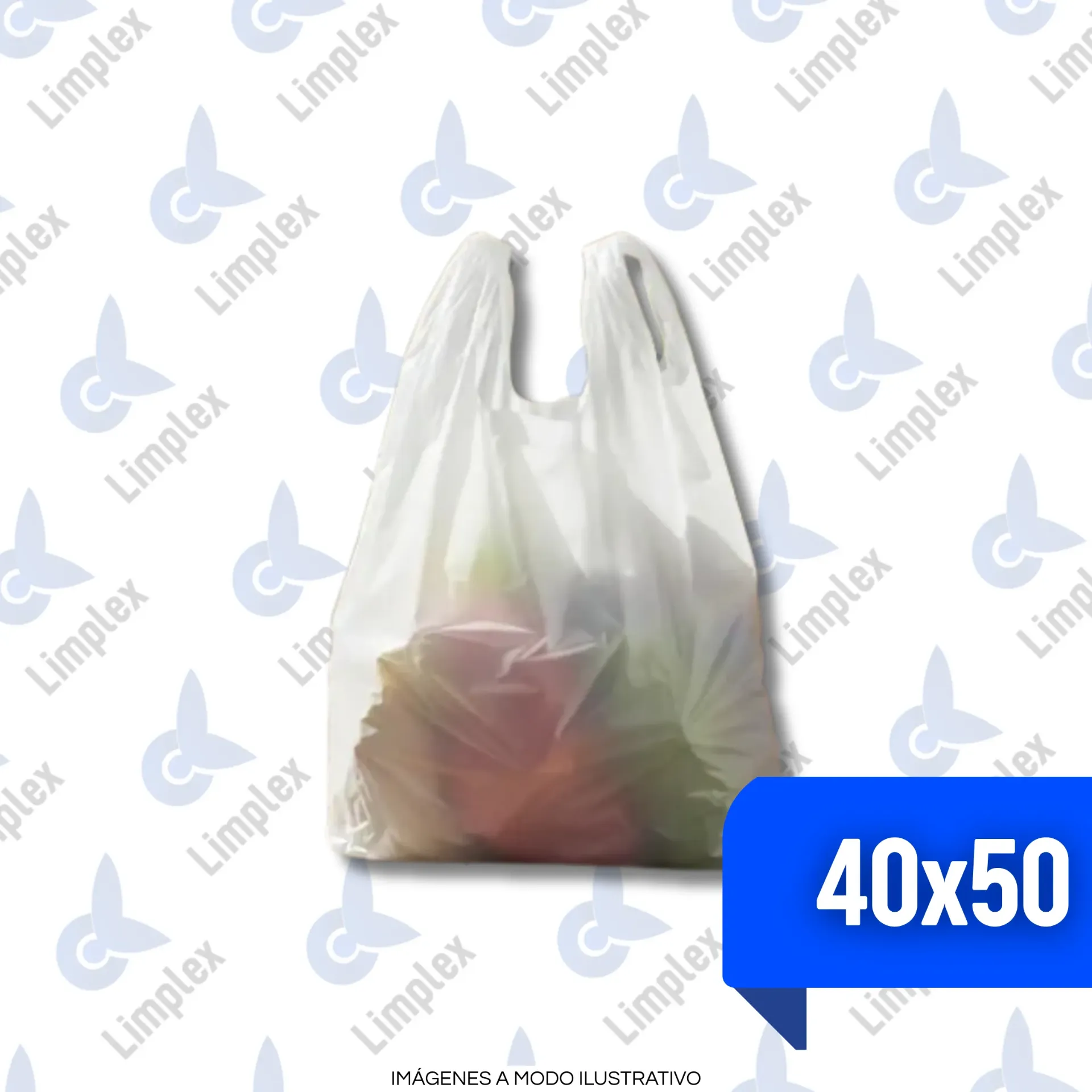CAMISETA BLANCA 40 X 50