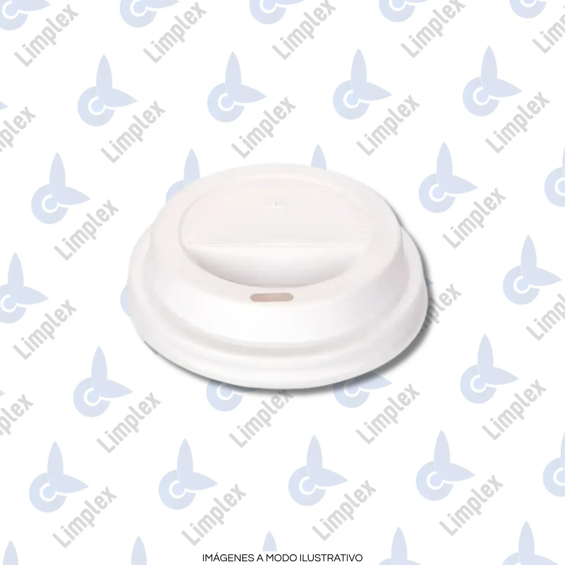 TAPA VASO POLIPAPEL 8 OZ BLANCA