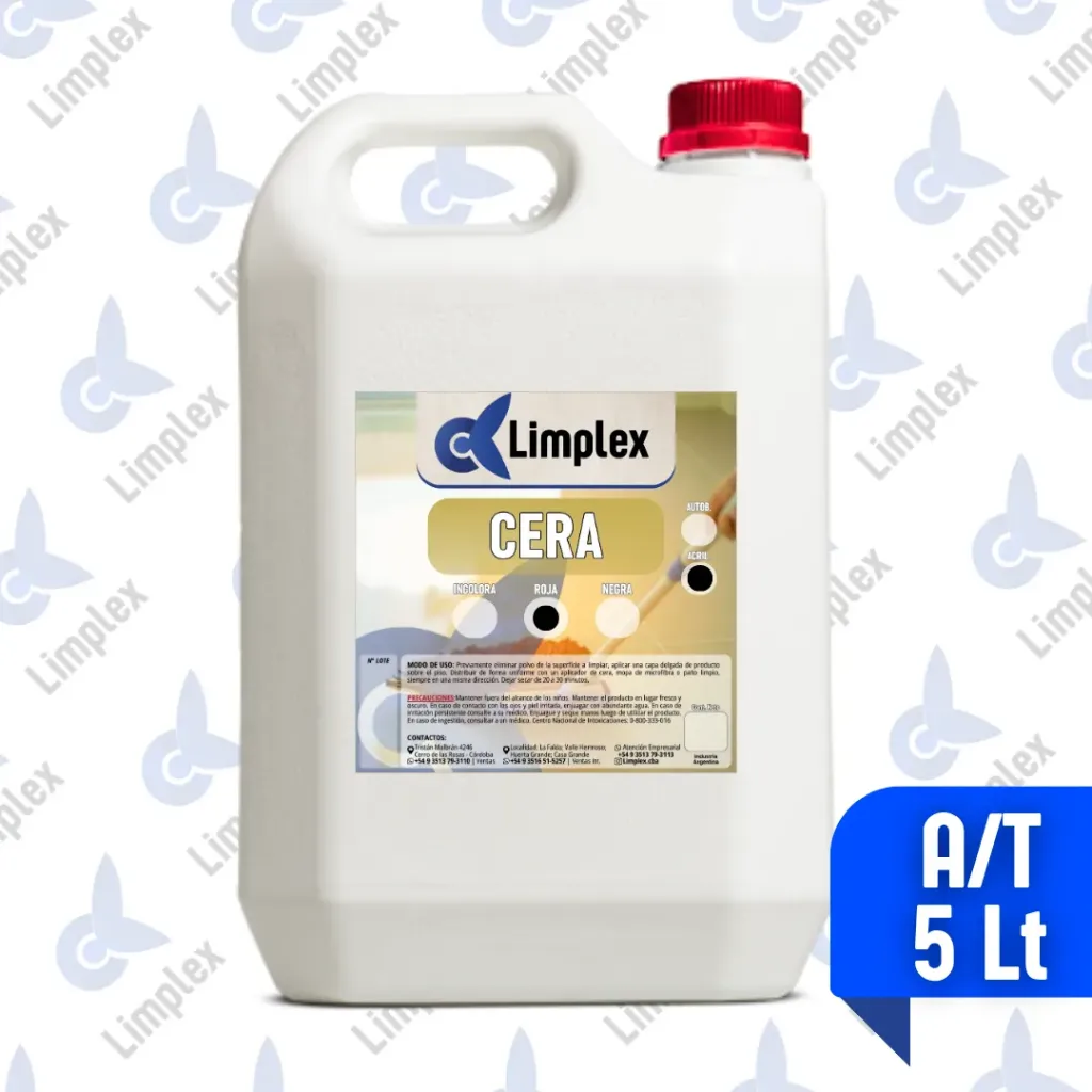 CERA ACRILICA ALTO TRANSITO ROJA X 5 LT