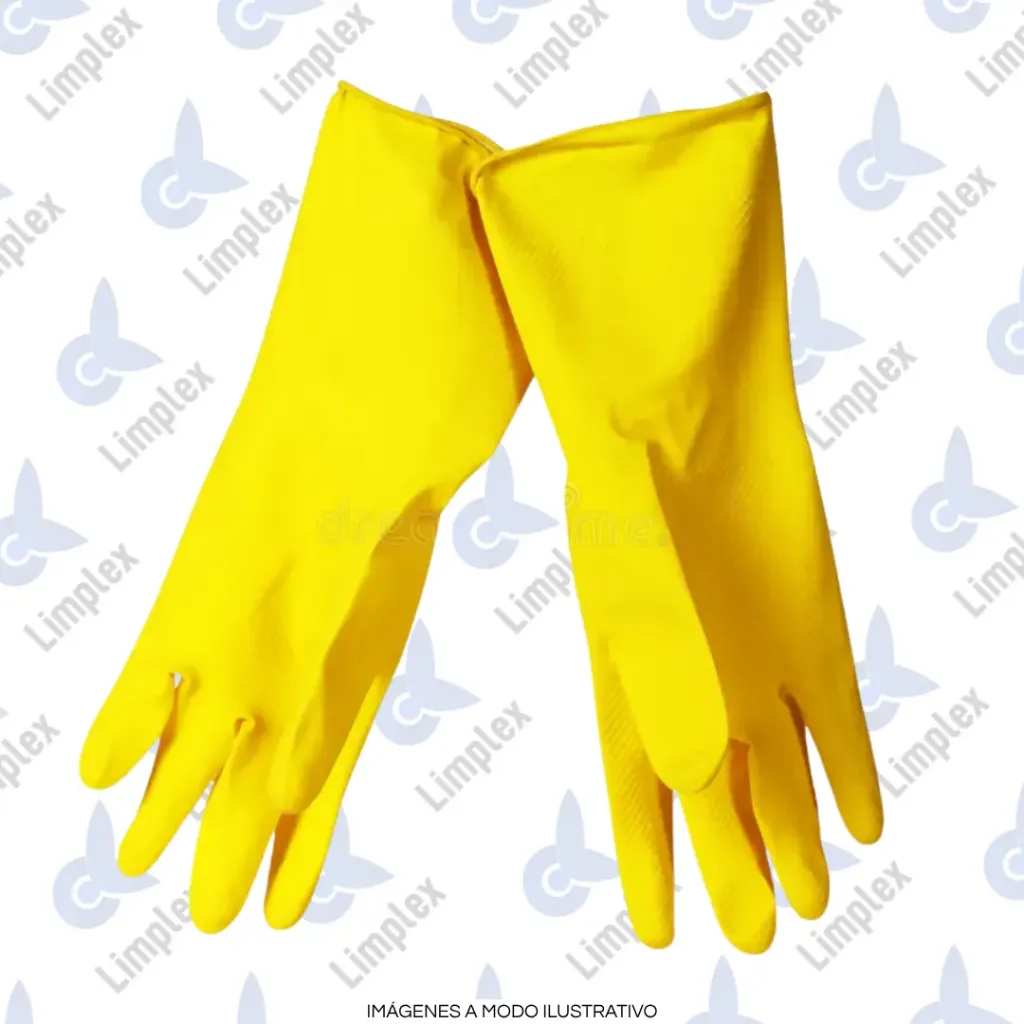 GUANTE LATEX MULTIUSO EXTRALIMP NARANJA/AMARILLO