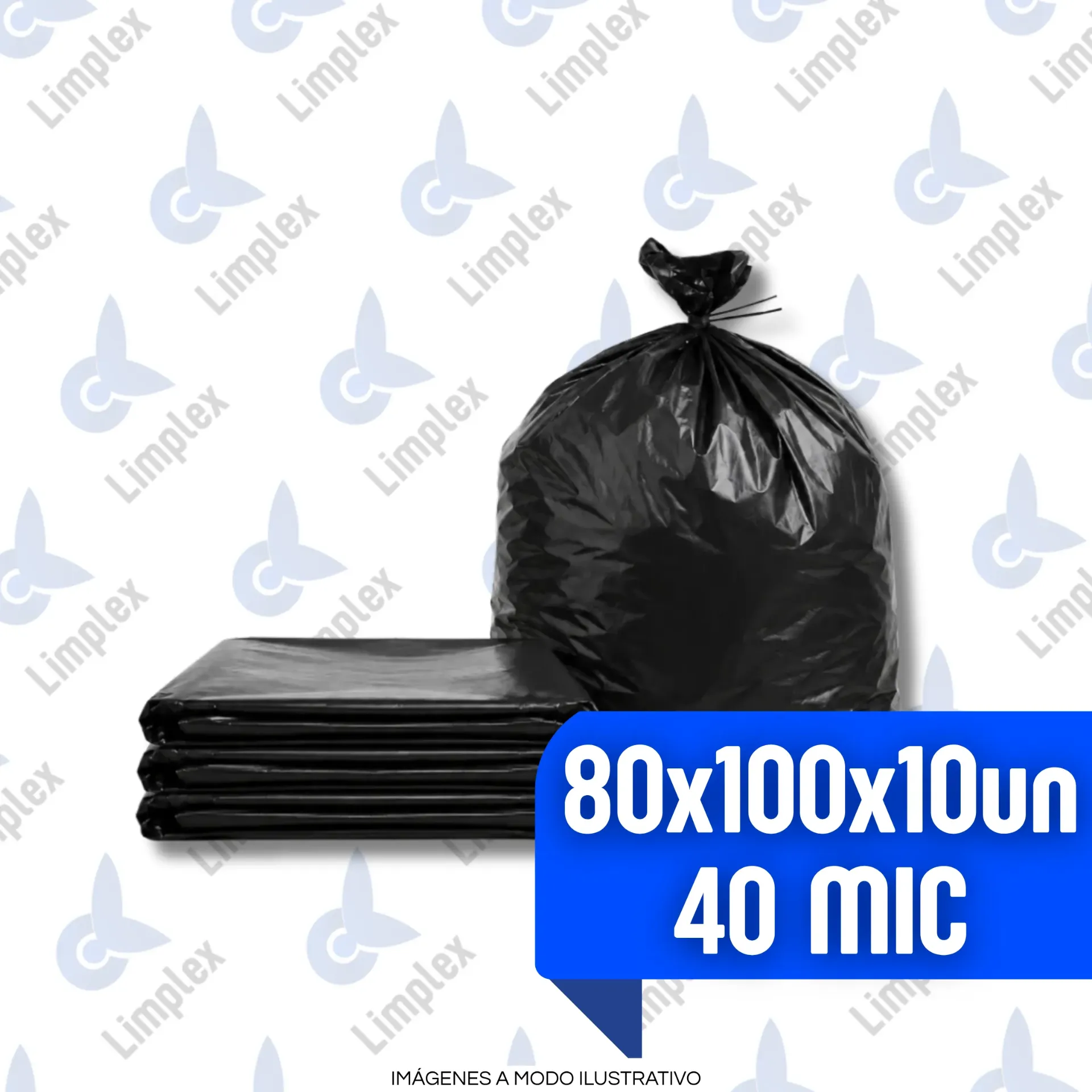 BOLSA COMPACTADORA 80 X 1.00 X 10 UN (40 MIC)