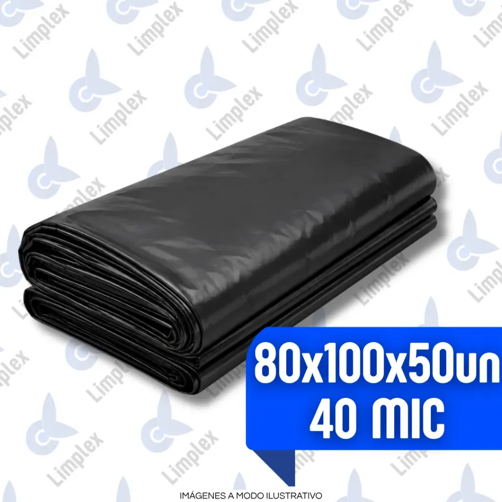 BOLSA COMPACTADORA 80 X 1.00 X 50 UN (40 MIC)