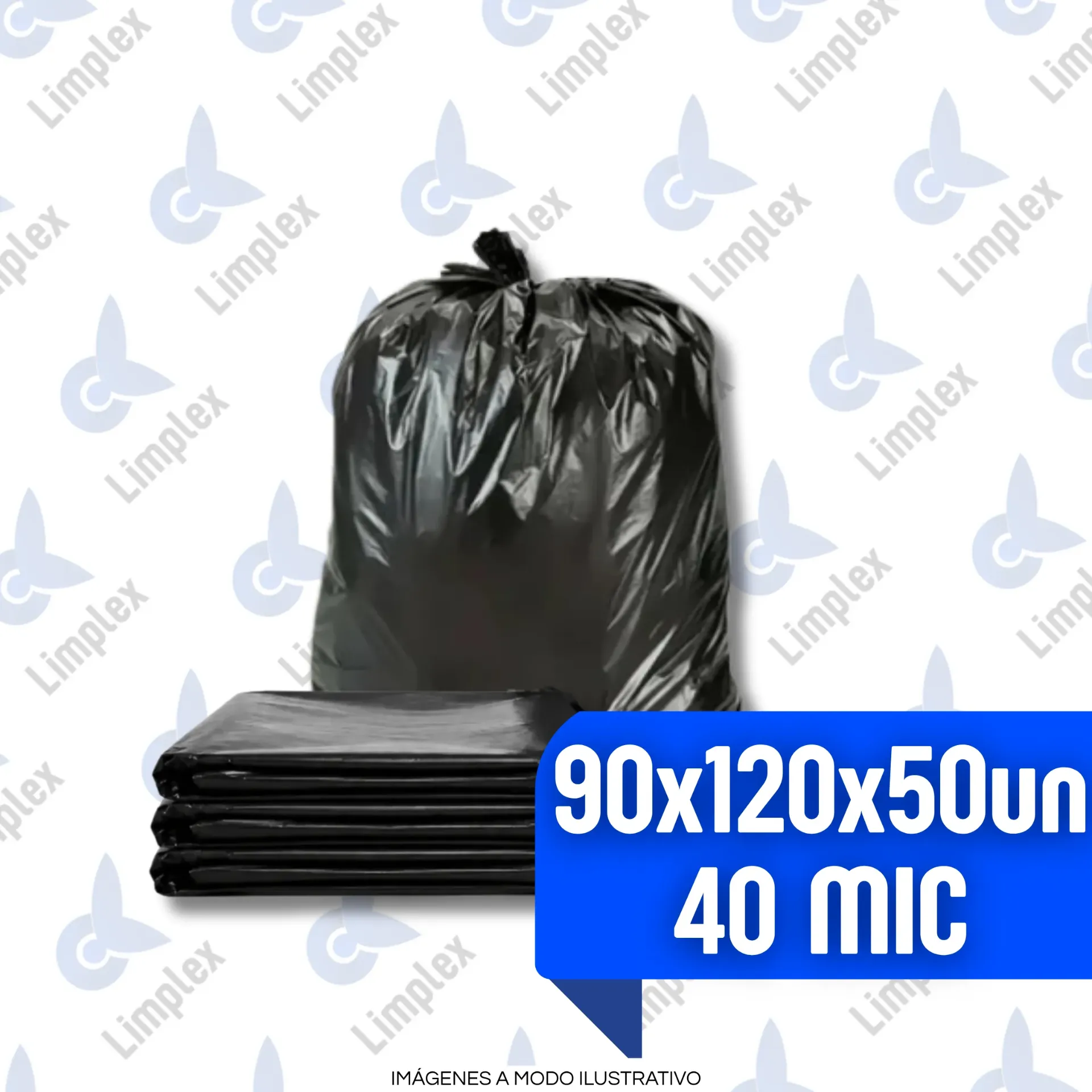 BOLSA COMPACTADORA 90 X 1.20 X 50 UN (40 MIC)