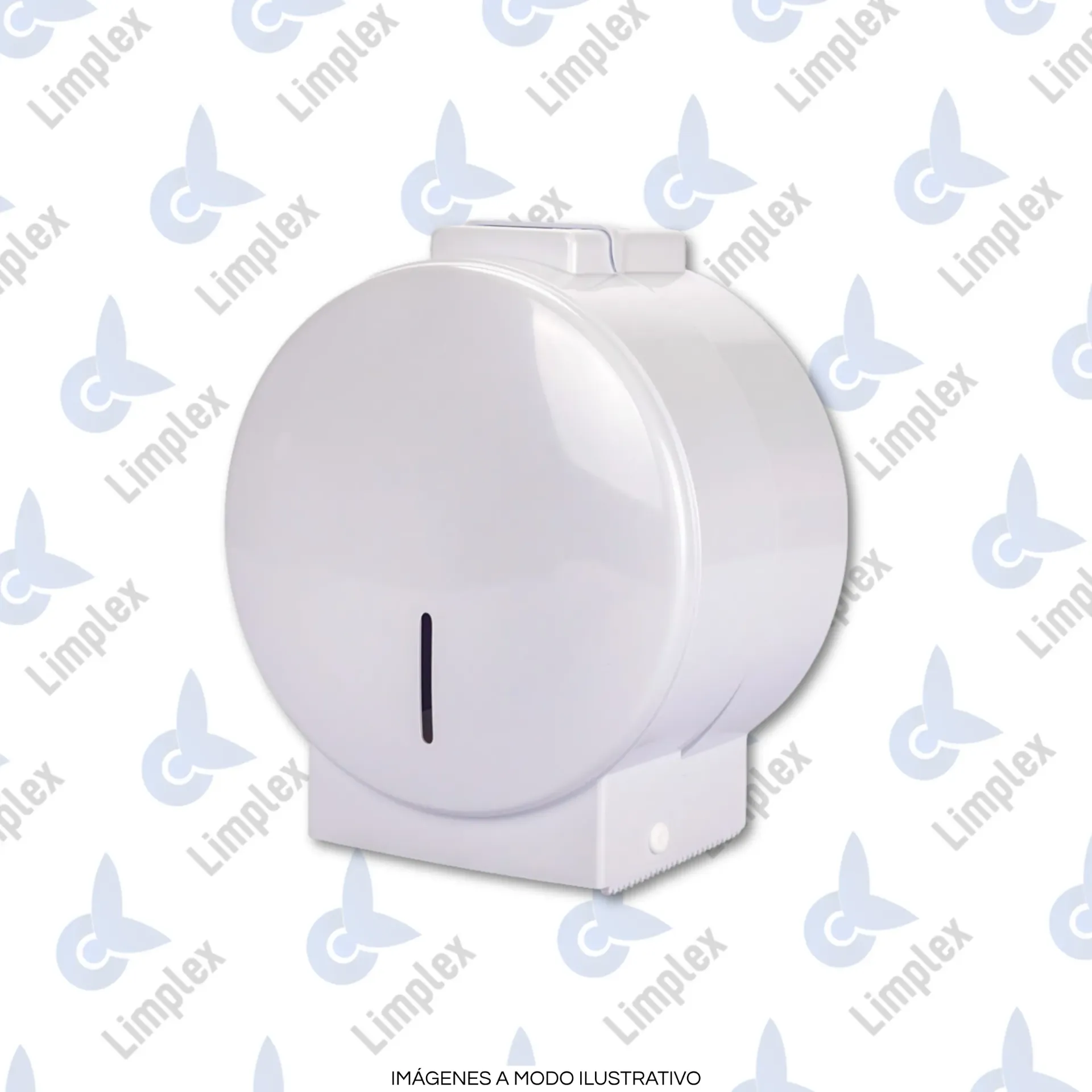 DISPENSER PLÁSTICO P/ PAPEL HIGIENICO CONO CHICO HASTA 350MTS
