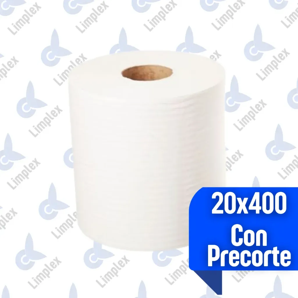 BOBINA / ROLLO 20 CM BLANCO 400 C/ PRECORTE
