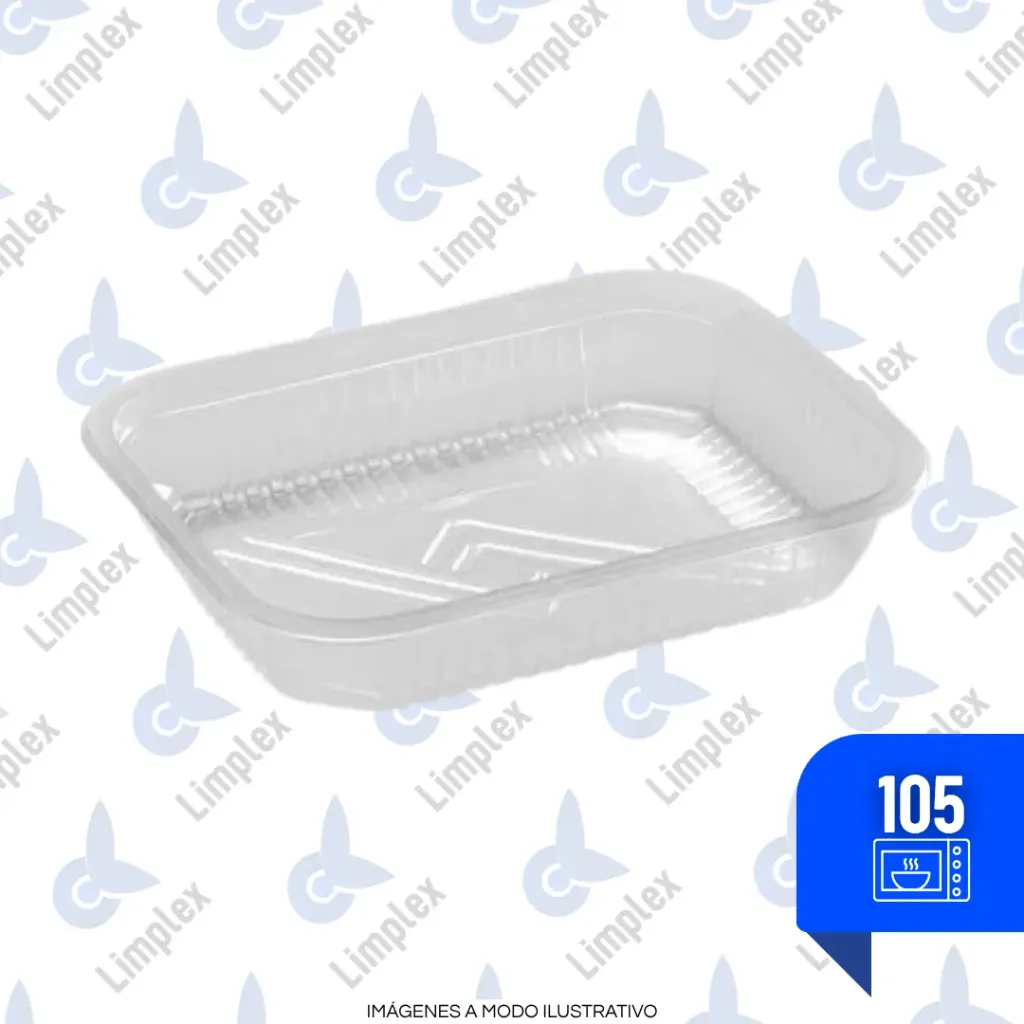BANDEJA PLASTICA 105 RECT MICRO X UN
