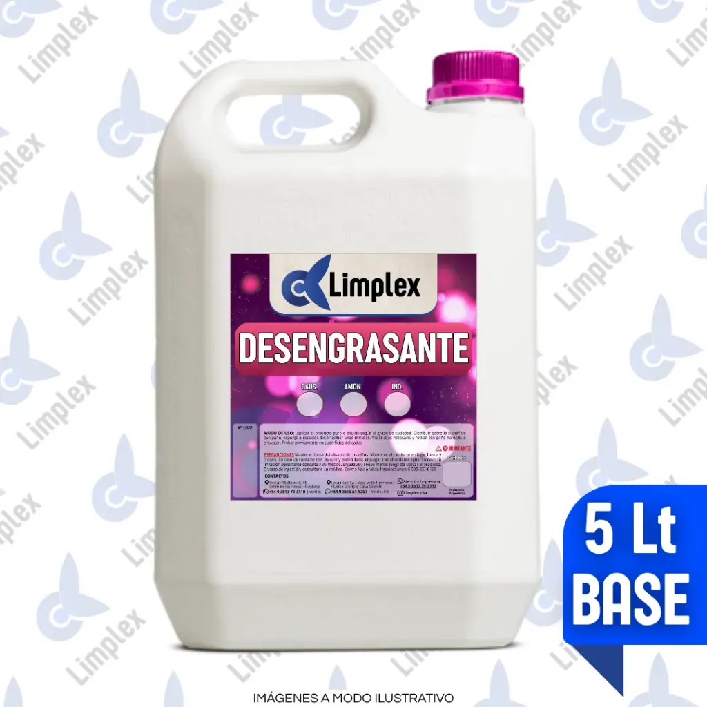 BASE - DESENGRASANTE CAUSTICO X 5 LT