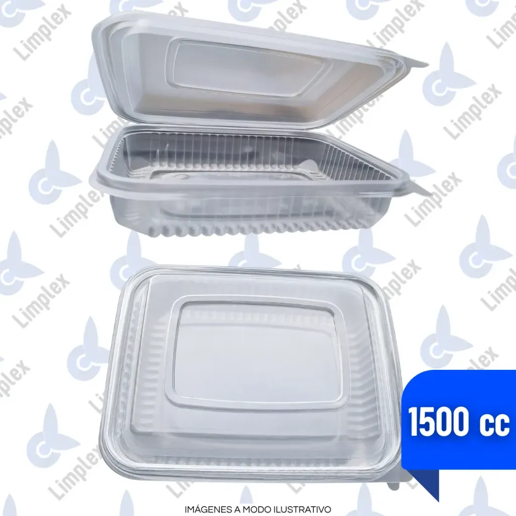 BANDEJA PLASTICA 105 ALTA CON TAPA BIS X 140 UN